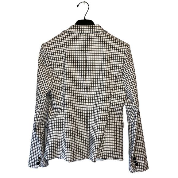 Rachel Zoe Black & White Plaid Single Breasted Blazer Size Small - Picture 3 of 11